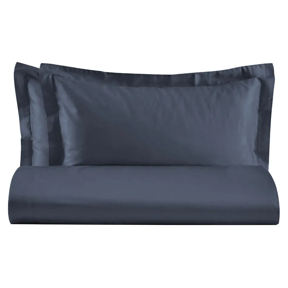Podwójny zestaw poszewek na kołdrę z satyny bawełnianej 100% Made in Italy - Fluffy Viadurini