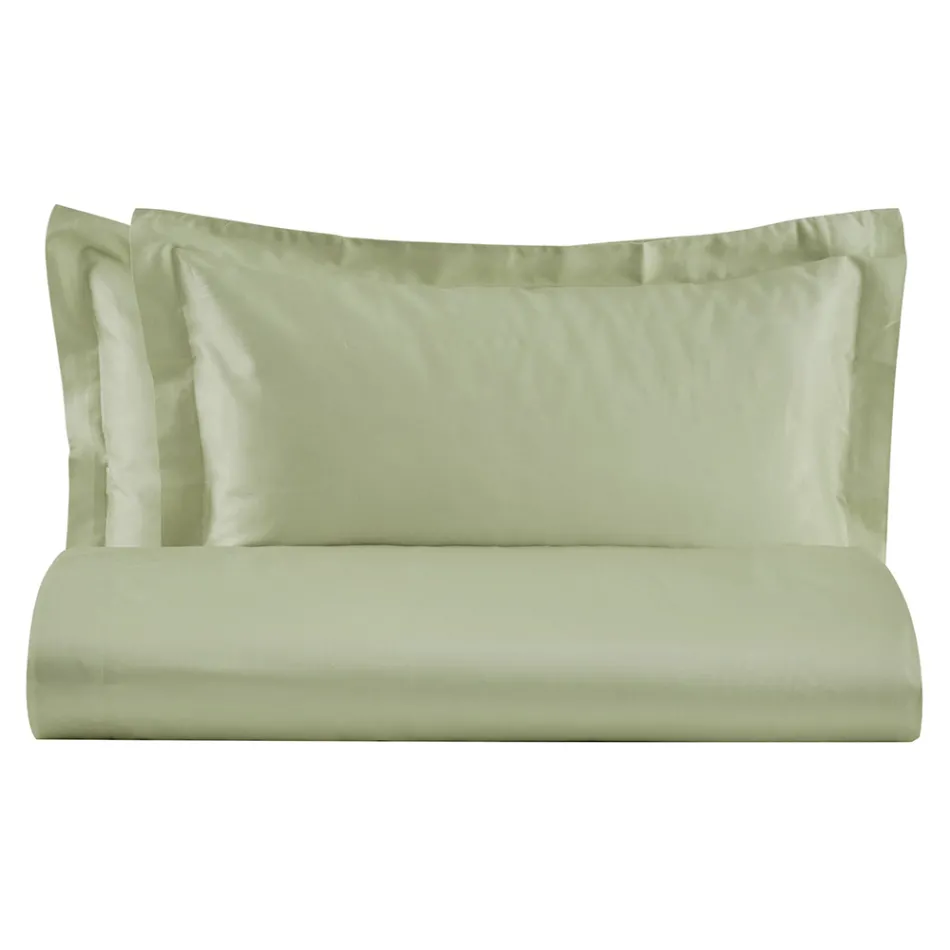 Podwójny zestaw poszewek na kołdrę z satyny bawełnianej 100% Made in Italy - Fluffy Viadurini