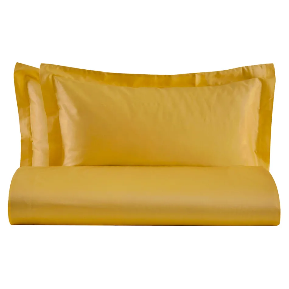 Podwójny zestaw poszewek na kołdrę z satyny bawełnianej 100% Made in Italy - Fluffy Viadurini