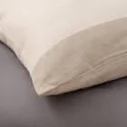 Podwójny zestaw poszewek na kołdrę w 90% bawełny i 10% lnu Wyprodukowano we Włoszech - Nestle Viadurini