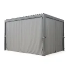 Pegola 3x4 mt w kolorze antracytowym z aluminium z korbą - Levante Viadurini