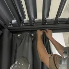 Pegola 3x4 mt w kolorze antracytowym z aluminium z korbą - Levante Viadurini