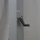 Pegola 3x4 mt w kolorze antracytowym z aluminium z korbą - Levante Viadurini