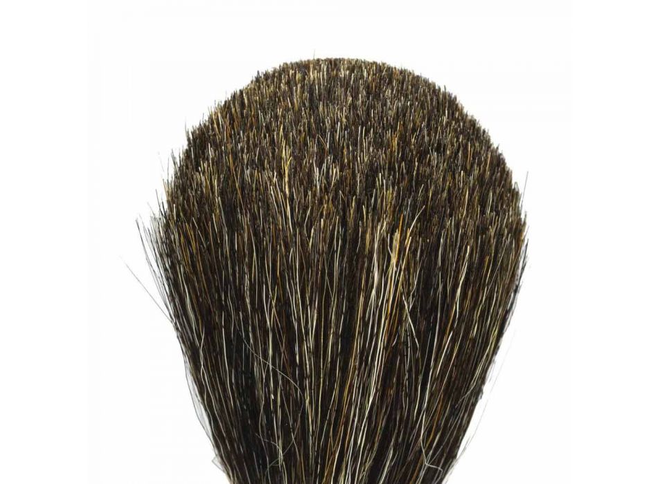 Ręcznie robiony pędzel do golenia z włosiem z włosia końskiego Made in Italy - Euforia Viadurini