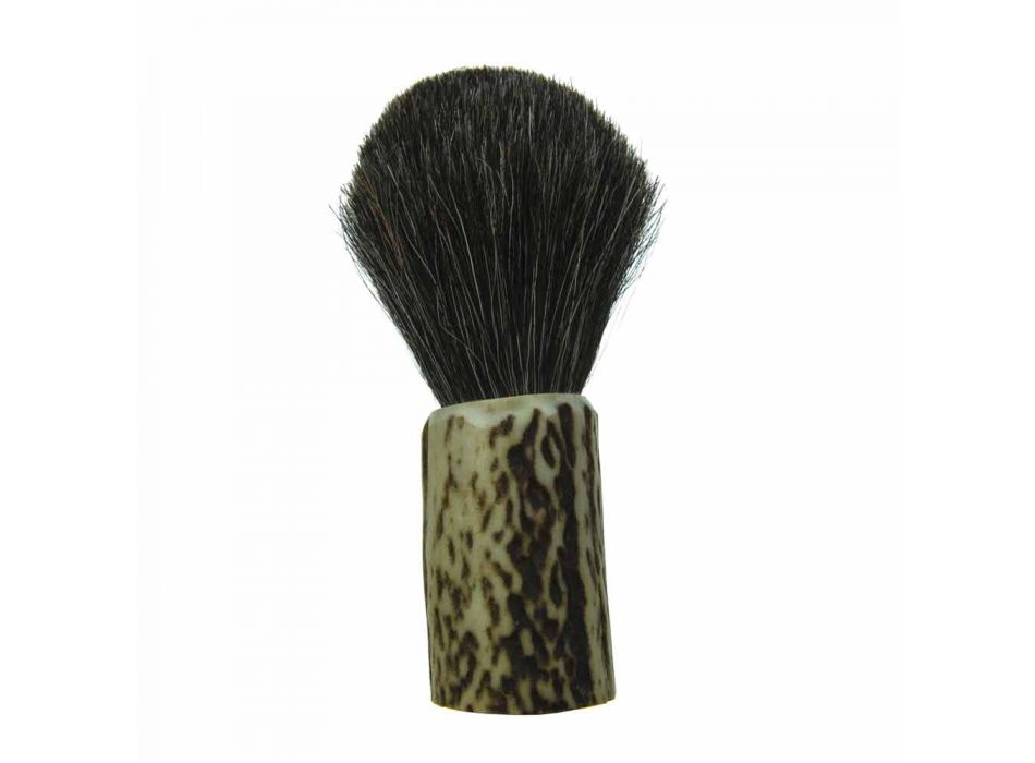 Ręcznie robiony pędzel do golenia z włosiem z włosia końskiego Made in Italy - Euforia Viadurini