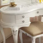 Klasyczny drewniany grzebień do makijażu z lusterkiem Made in Italy - Cambrige Viadurini