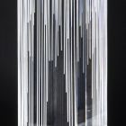 Ledowa lampa podłogowa w satynowym akrylowym kryształowym tryptyku - Crystol Viadurini