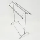 Stojak na wieszaki na ręczniki łazienkowe z mosiądzu w stylu vintage, wyprodukowany we Włoszech - Aristide Viadurini