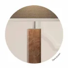 Nowoczesna lampa podłogowa z metalu z abażurem z tkaniny Made in Italy - Jump Viadurini