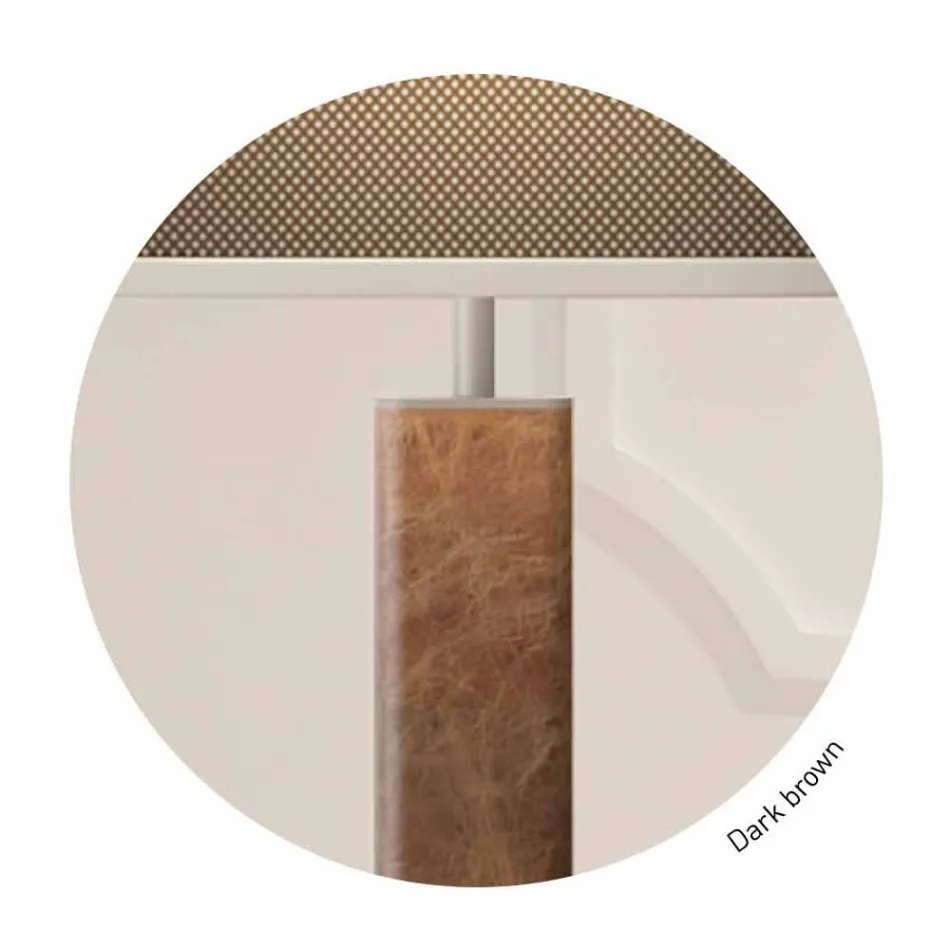 Nowoczesna lampa podłogowa z metalu z abażurem z tkaniny Made in Italy - Jump Viadurini