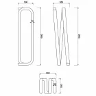 Lampa podłogowa o nowoczesnym wzornictwie wykonana we Włoszech, Sirolo Viadurini