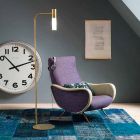 Elegancka lampa podłogowa do salonu z mosiądzu i włoskiego szkła - Etoile autorstwa Il Fanale Viadurini