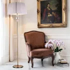 Kryształowa lampa podłogowa z abażurem Made in Italy - Innsbruck Viadurini