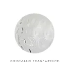 Szklana lampa podłogowa z dwoma wykończeniami i metalową ramą Made in Italy - Brera Viadurini