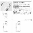 Nowoczesna zewnętrzna lampa podłogowa w kształcie róży - Baby Love od Myyour Viadurini