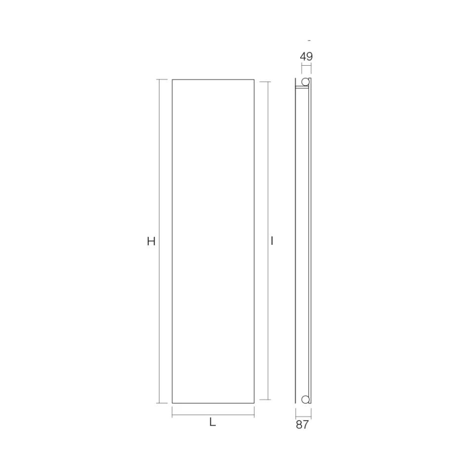 Płyta promiennikowa z systemem mieszanym ze stali węglowej Made in Italy - Bigne Viadurini