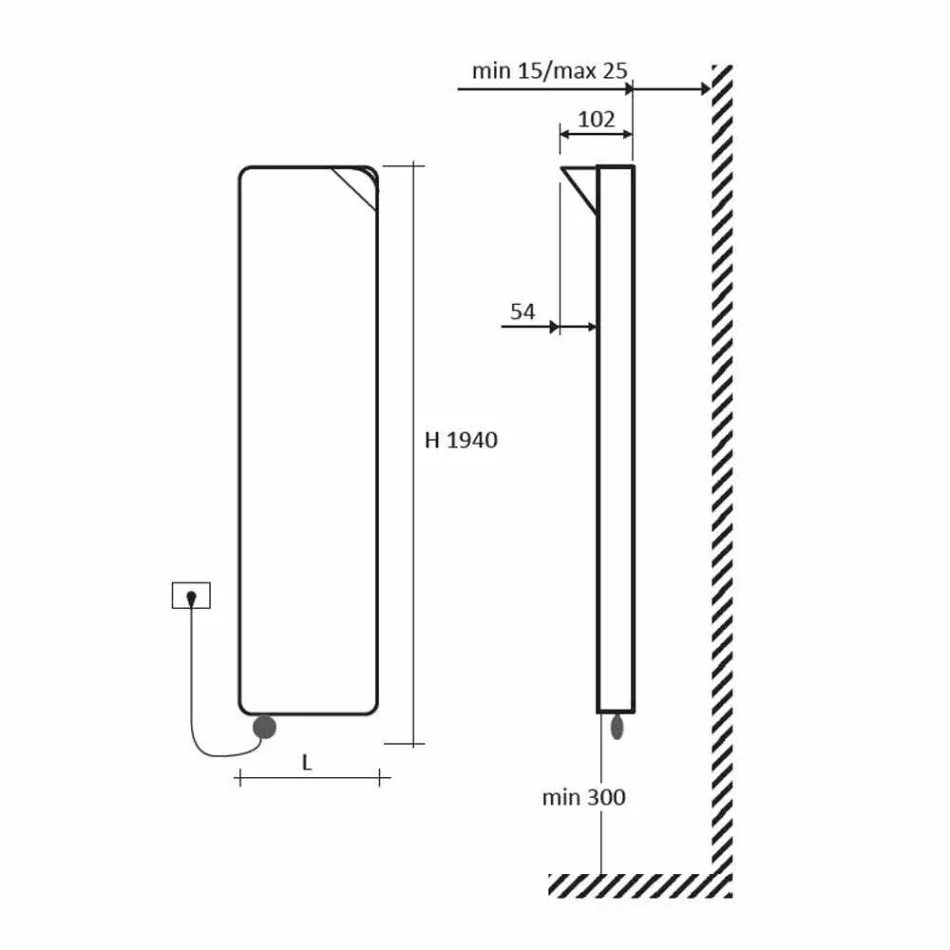 Nowoczesna elektryczna płyta promiennikowa do 1000 W - książka Viadurini