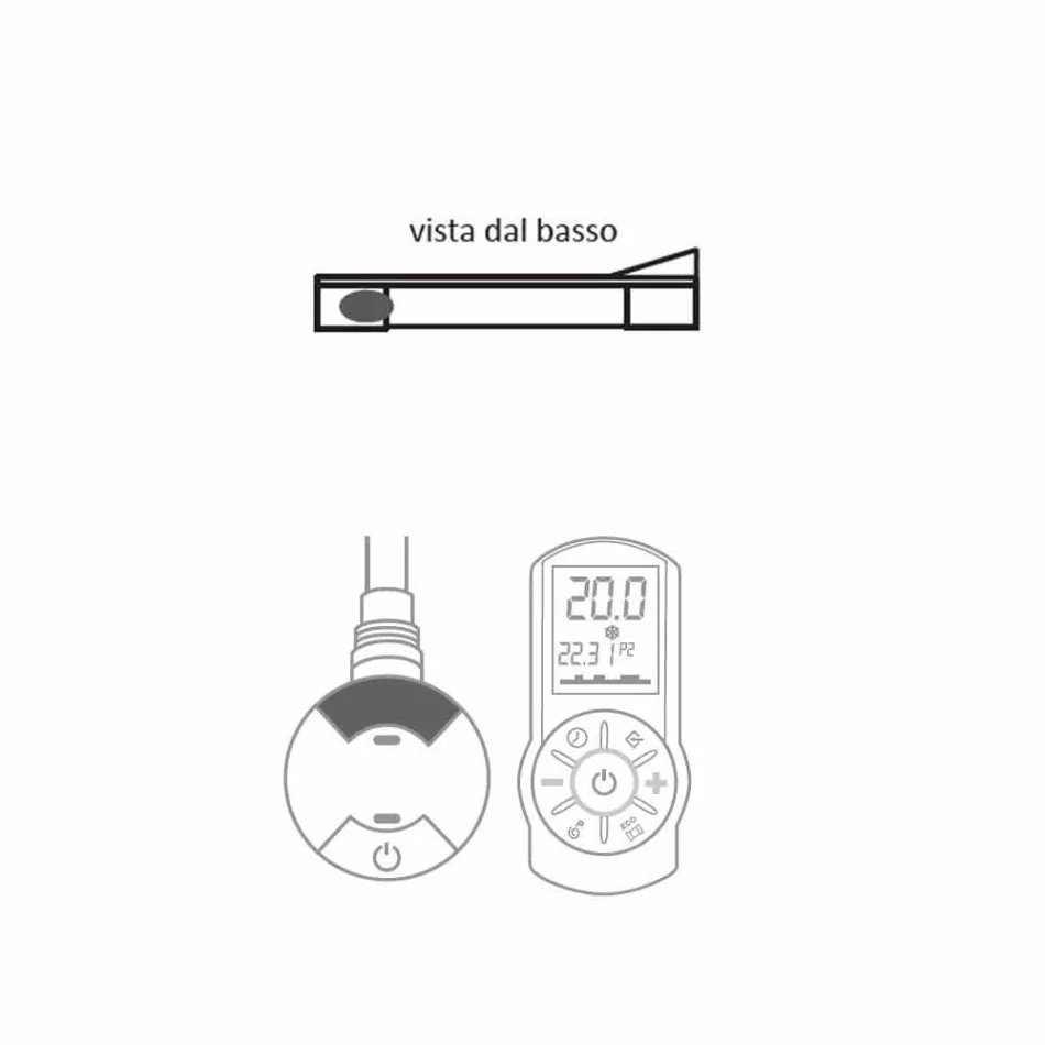 Nowoczesna elektryczna płyta promiennikowa do 1000 W - książka Viadurini