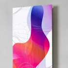 Naścienna hydrauliczna płyta promiennikowa ze stali z dekoracją 839 Watt - Kelvin Viadurini