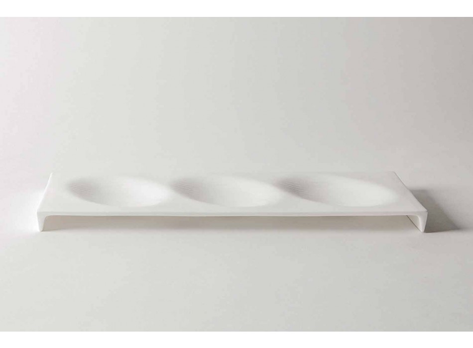 Gourmet Design Talerze do przystawek z porcelany kostnej 9 sztuk - Flavia Viadurini