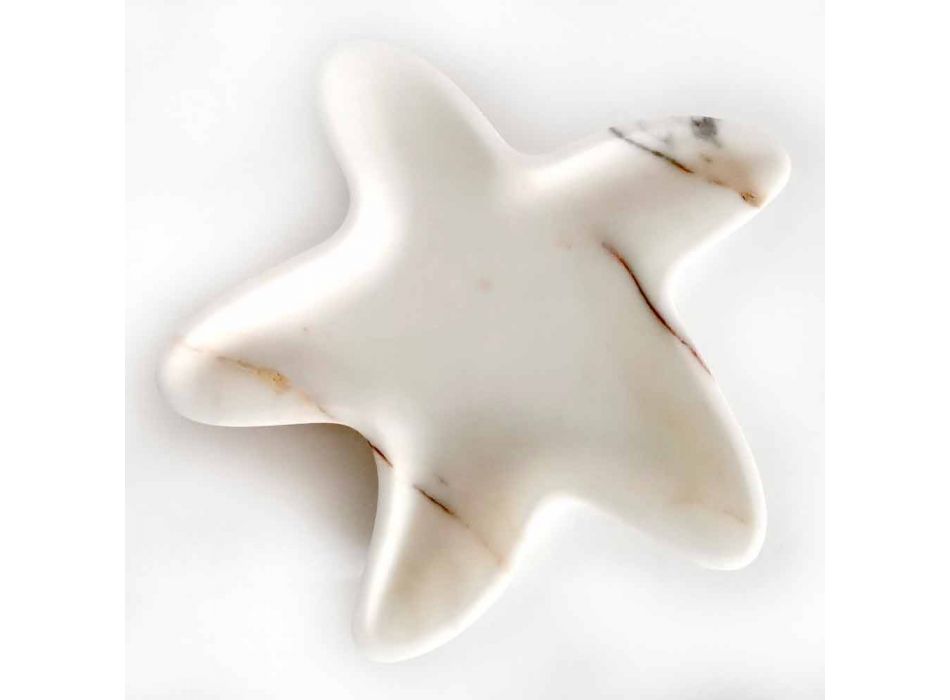 Nowoczesny spodek marmurowy w kształcie rozgwiazdy Made in Italy - Ticcio Viadurini