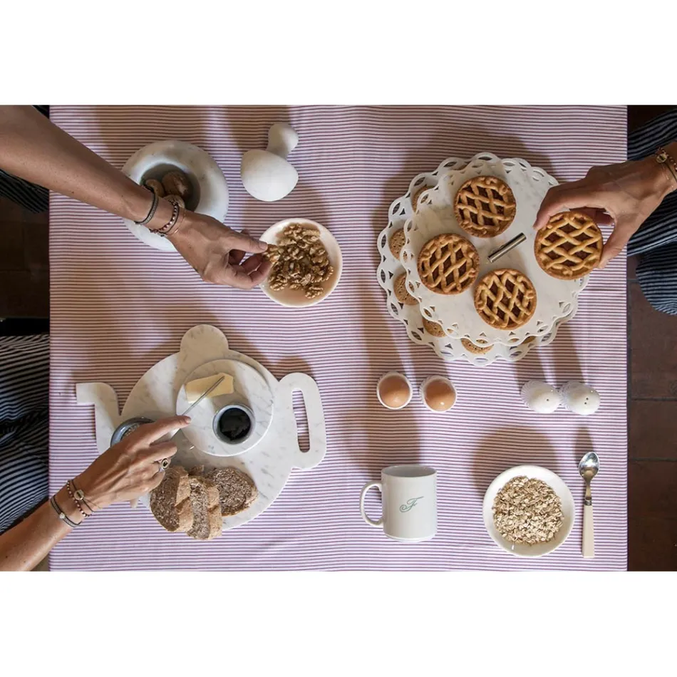 Nowoczesna okrągła płyta z marmuru Różne kolory Made in Italy - Pin Viadurini