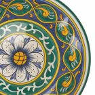 Okrągły talerz do serwowania z kolorowymi dekoracjami dolomitu - Cabria Viadurini