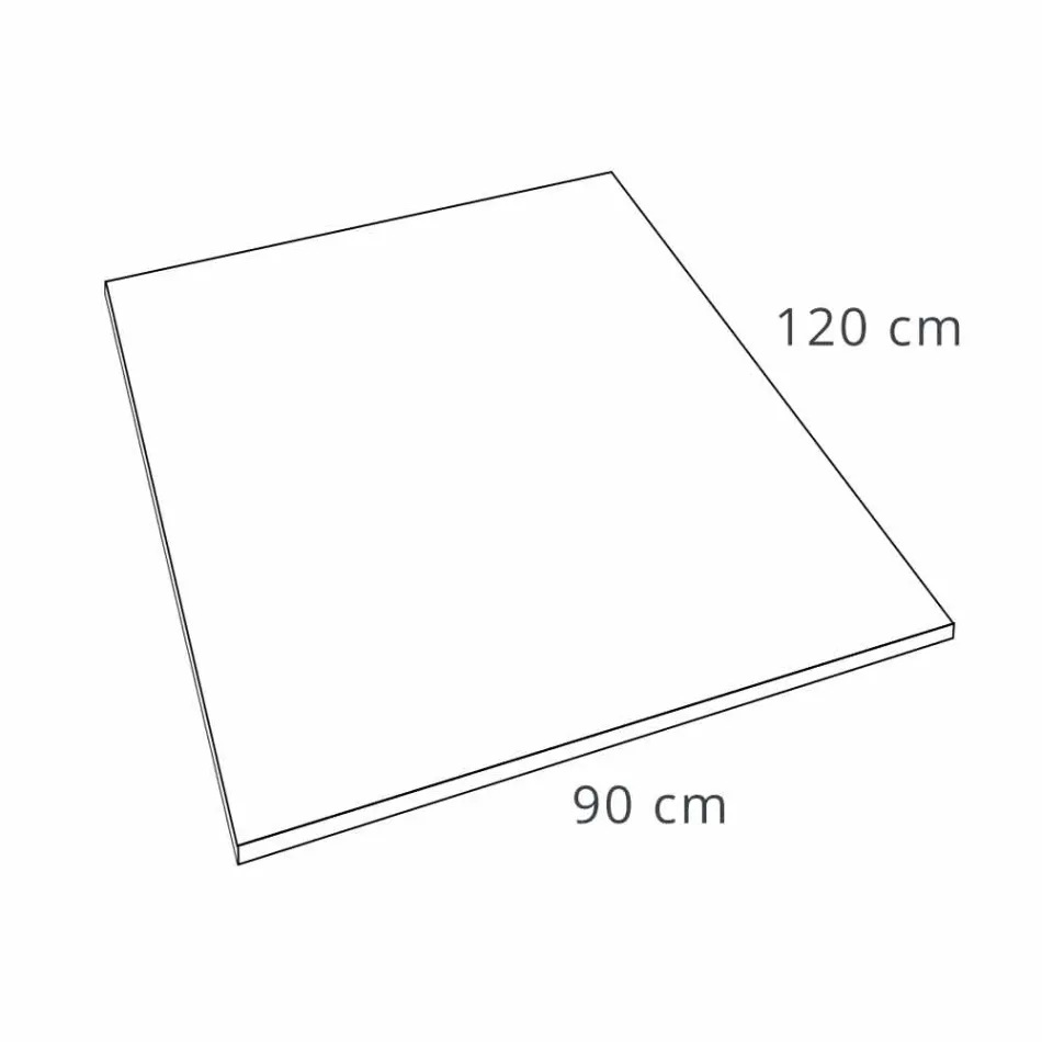 Nowoczesny brodzik 120x90 z wykończeniem Resin White Velvet Effect - Estimo Viadurini