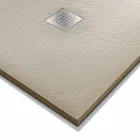 Nowoczesny brodzik 160x70 w wykończeniu z efektem żywicy kamienia - Domio Viadurini