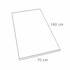 Nowoczesny brodzik 160x70 w wykończeniu z efektem żywicy kamienia - Domio Viadurini