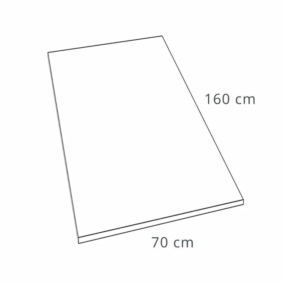 Nowoczesny brodzik 160x70 w wykończeniu z efektem żywicy kamienia - Domio Viadurini