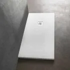 Nowoczesny brodzik 160x70 w wykończeniu z efektem żywicy kamienia - Domio Viadurini