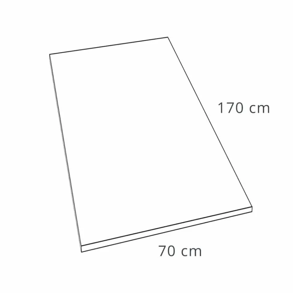 Brodzik prysznicowy z żywicy biały efekt łupka 170x70 Modern Design - Sommo Viadurini