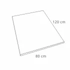 Nowoczesny brodzik 120x80 w kamieniu z efektem żywicy i stali - Domio Viadurini