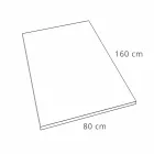 Nowoczesny brodzik 160x80 w wykończeniu z efektem żywicy betonu - Cupio Viadurini