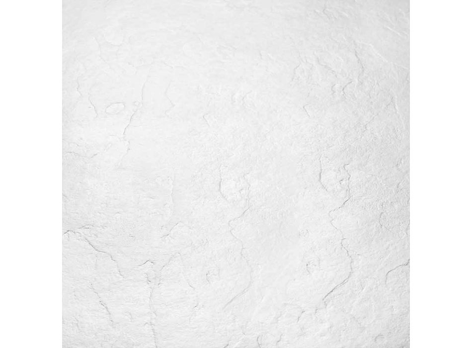 Nowoczesny brodzik 90x70 z efektem białej żywicy łupkowej - Sommo Viadurini