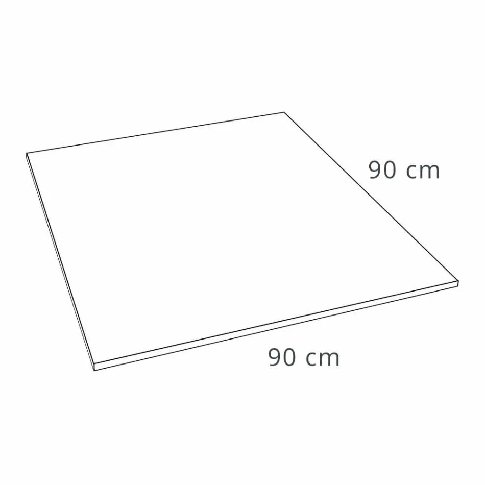 Nowoczesny brodzik kwadratowy 90x90 z żywicy imitującej kamień - Domio Viadurini