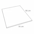 Nowoczesny brodzik prostokątny z efektem żywicy betonu 90x70 cm - Cupio Viadurini