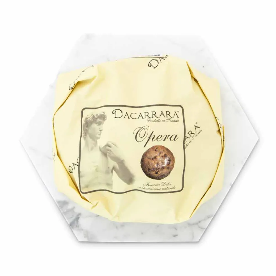 Sześciokątna płyta dekoracyjna z białego marmuru z Carrary Made in Italy - Sintia Viadurini