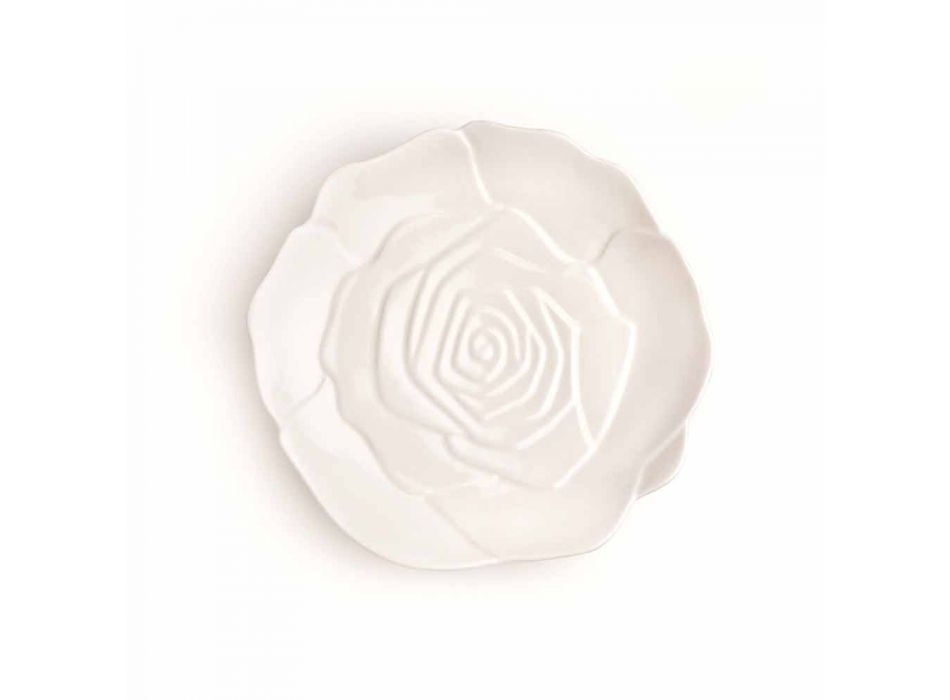 12 sztuk Porcelanowa elegancka ręcznie zdobiona talerz upominkowy - Rafiki Viadurini