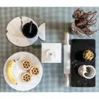 Mała zaprawa z tłuczkiem z białego marmuru z Carrary Made in Italy - Mirel Viadurini