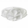 Lampa sufitowa design biała perła Lena, śred. 70 cm