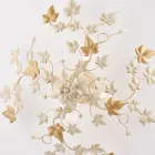 6-punktowa lampa sufitowa z metalu i kryształu do wnętrz o wyrafinowanym stylu – Orchidea Viadurini