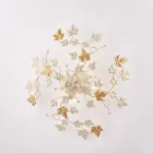 6-punktowa lampa sufitowa z metalu i kryształu do wnętrz o wyrafinowanym stylu – Orchidea Viadurini