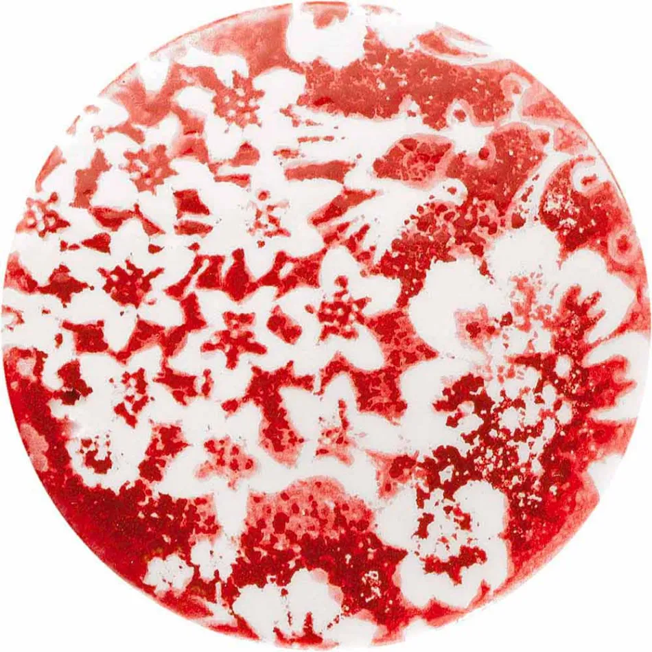 Okrągła lampa sufitowa z kolorowej ceramiki Made in Italy - Ferroluce Pi Viadurini