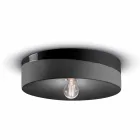 Okrągła lampa sufitowa z kolorowej ceramiki Made in Italy - Ferroluce Pi Viadurini