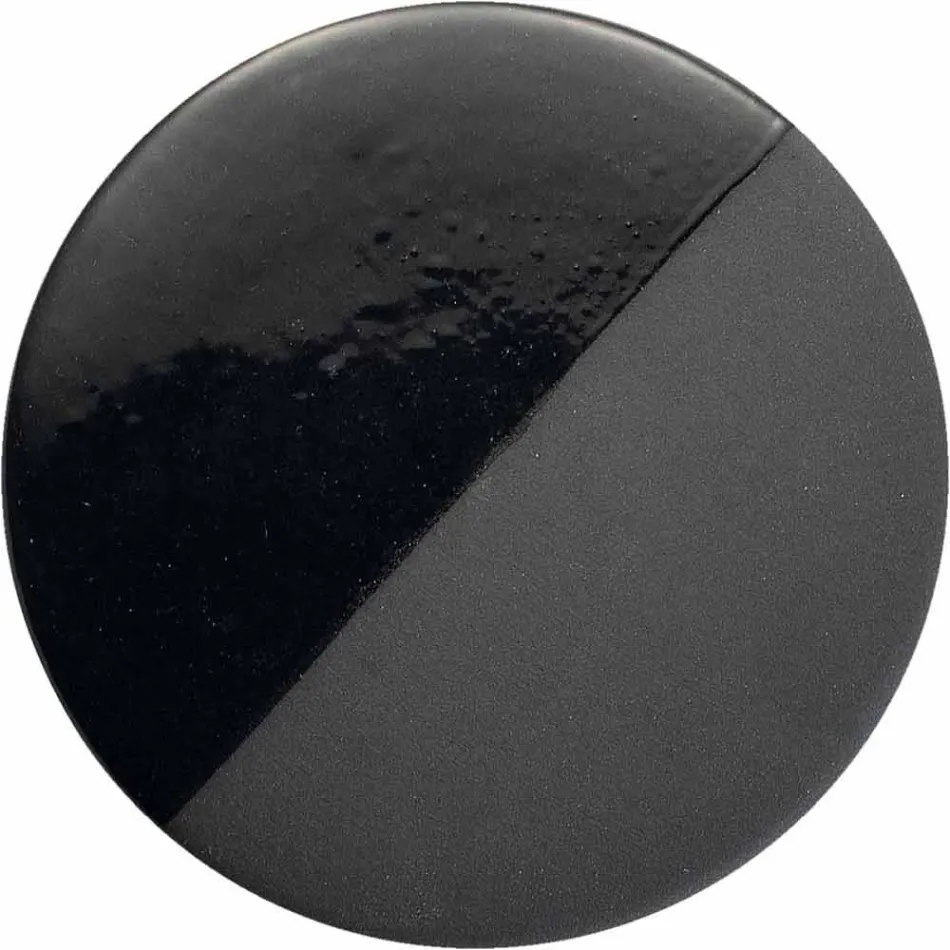 Okrągła lampa sufitowa z kolorowej ceramiki Made in Italy - Ferroluce Pi Viadurini