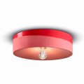 Okrągła lampa sufitowa z kolorowej ceramiki Made in Italy - Ferroluce Pi