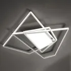 Ściemnialny kinkiet LED ze złotego lub srebrnego metalu - Galactic Viadurini