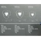 Lampa Sufitowa LED Kinkiet w Złotym lub Srebrnym Wykończeniu Metalu - Rosella Viadurini